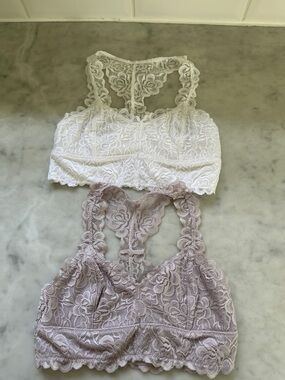 Nordstrom Girls Racer Back Lace Bralettes Size 8/10